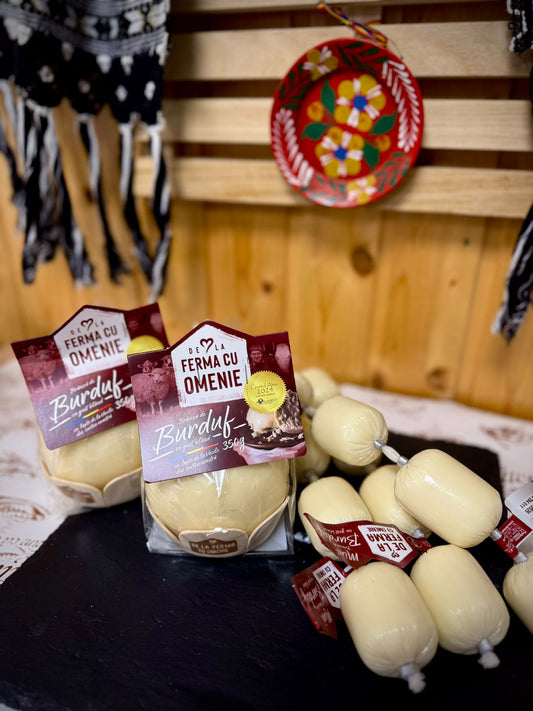 Branza de burduf cu gust bland  vaca